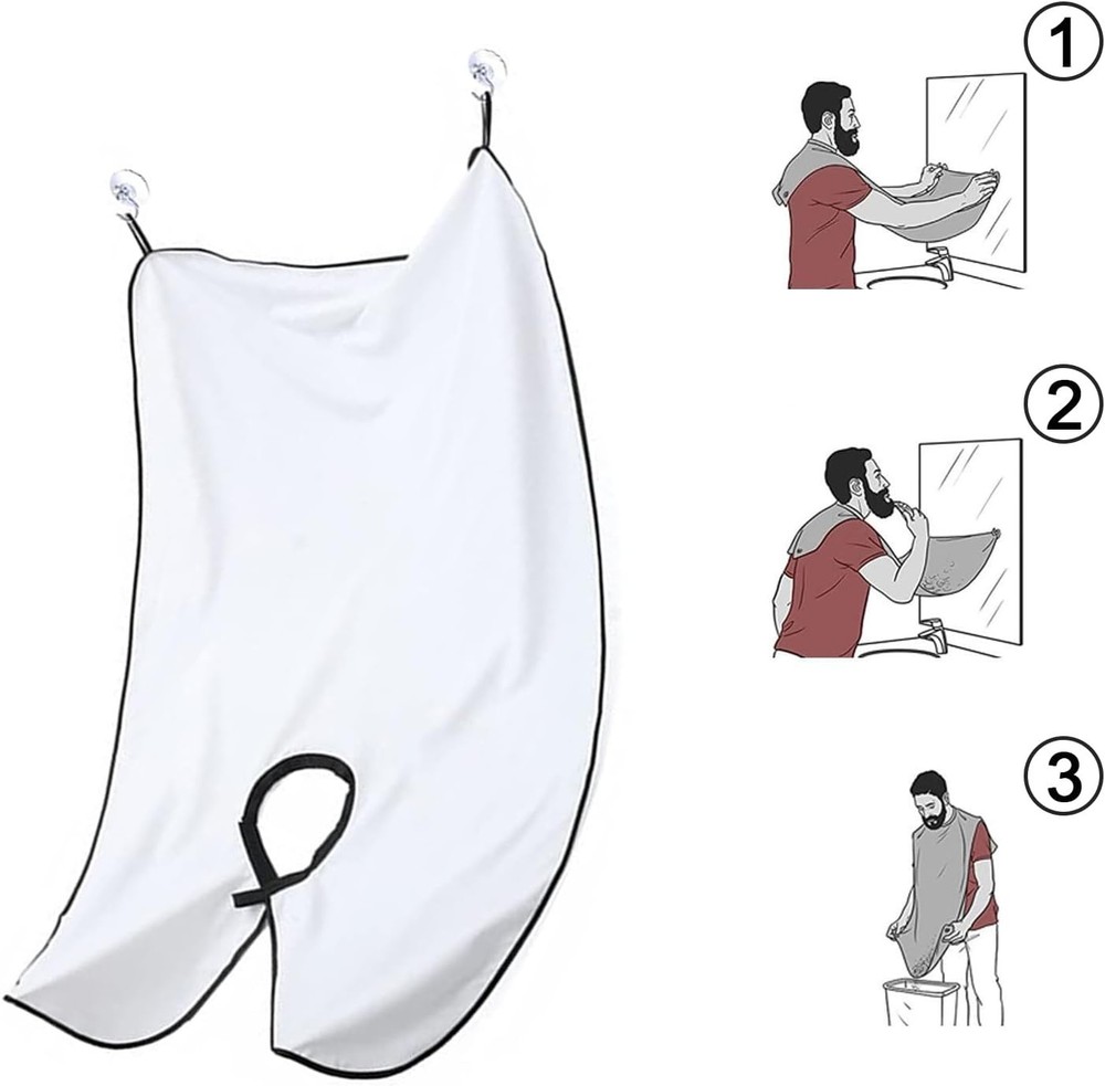 Ultimate Beard Bib Trimming Catcher - Effortless Self-Grooming Solution for Men