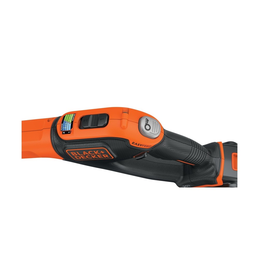 BLACK+DECKER 20V* MAX String Trimmer and Edger, EASYFEED Weed Wacker, 12 Inch...