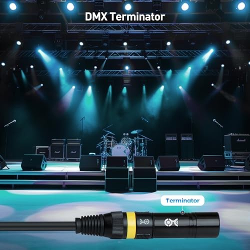 2 Pack 3 Pin XLR DMX Terminator