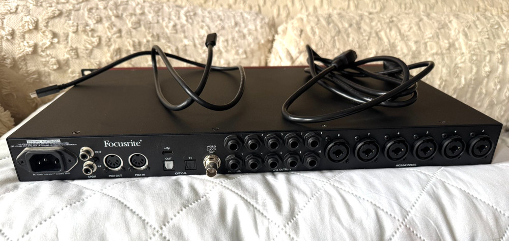 Focusrite Clarett+ 8Pre Rack Mountable USB-C Audio Interface (PLUS Version)