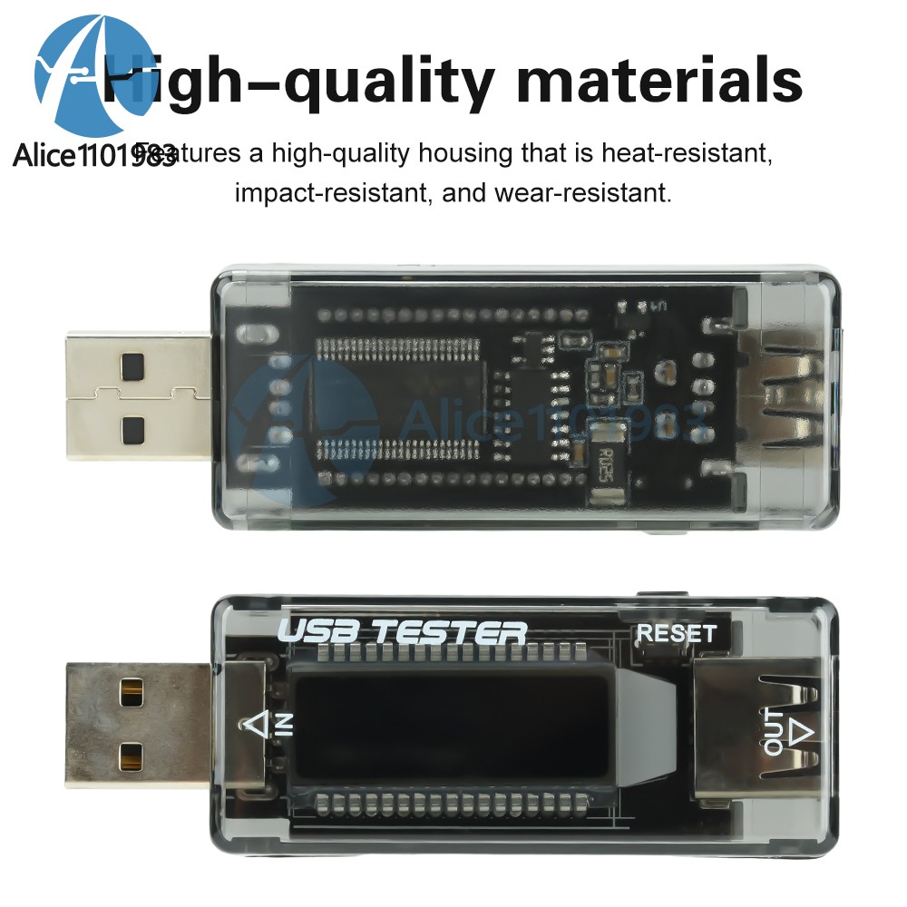 USB Current Voltage Tester USB Voltmeter Ammeter USB Power Detector 4-30V 0-3A