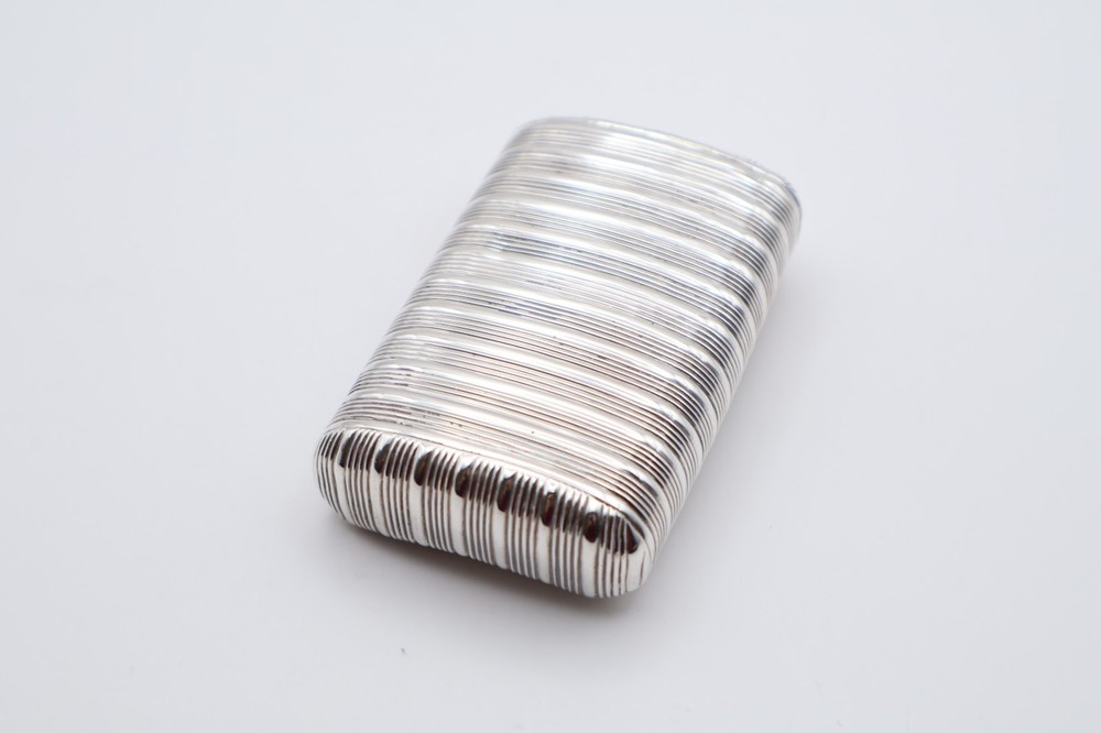 Quality Antique Solid Silver Large Snuff Box Hallmarked Birmingham C.1800