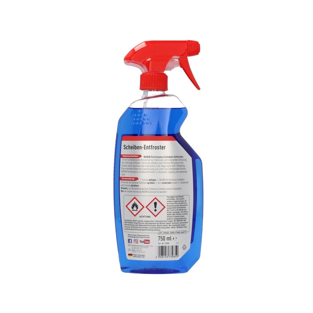 Disc defroster 750ml spray bottle, disc de-icer spray, pump atomizer,...