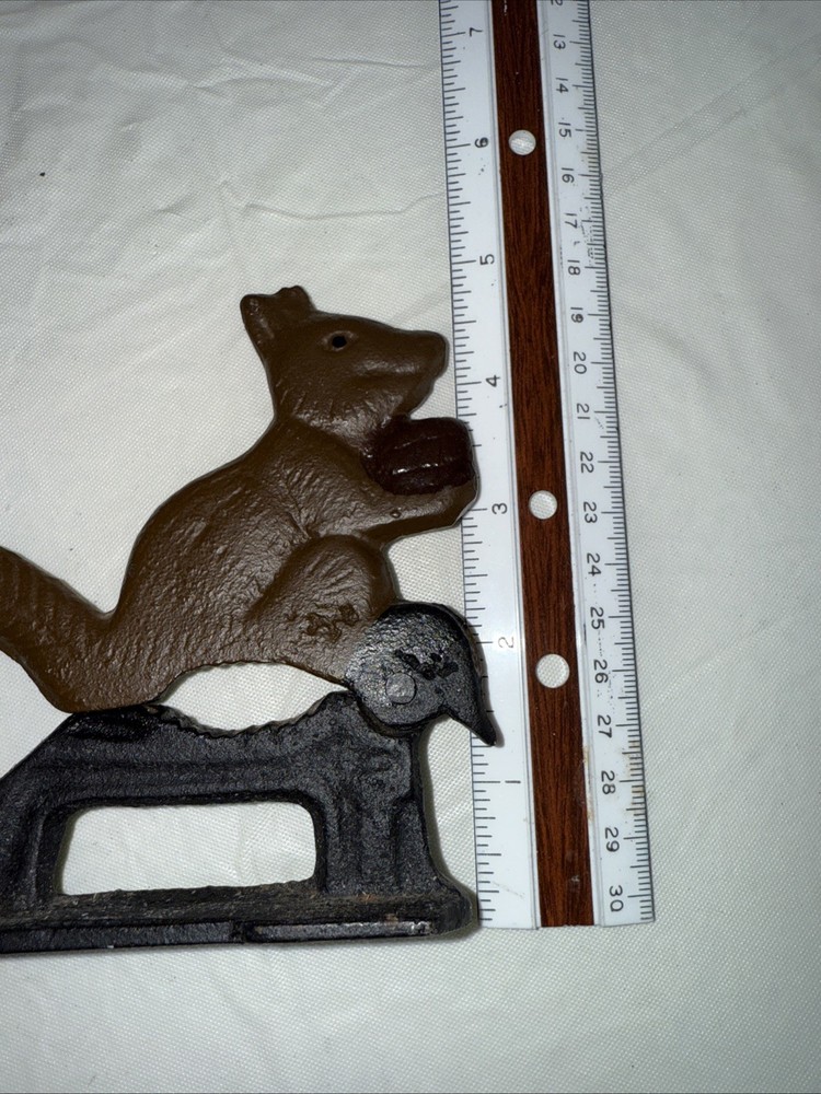 Nut cracker metal squirrel, Retro kitchen decor