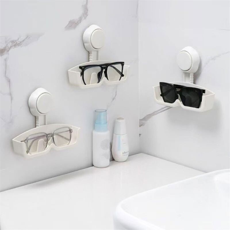 Elegant Suction Cup Eyeglass Stand for Easy Access and Storage Solution