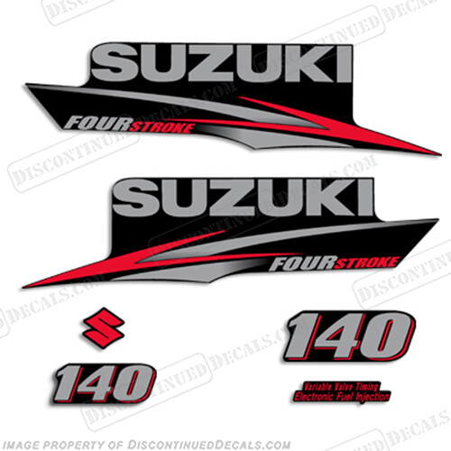 Fits Suzuki 140hp DF140 Four Stroke Decal Kit - 2010+