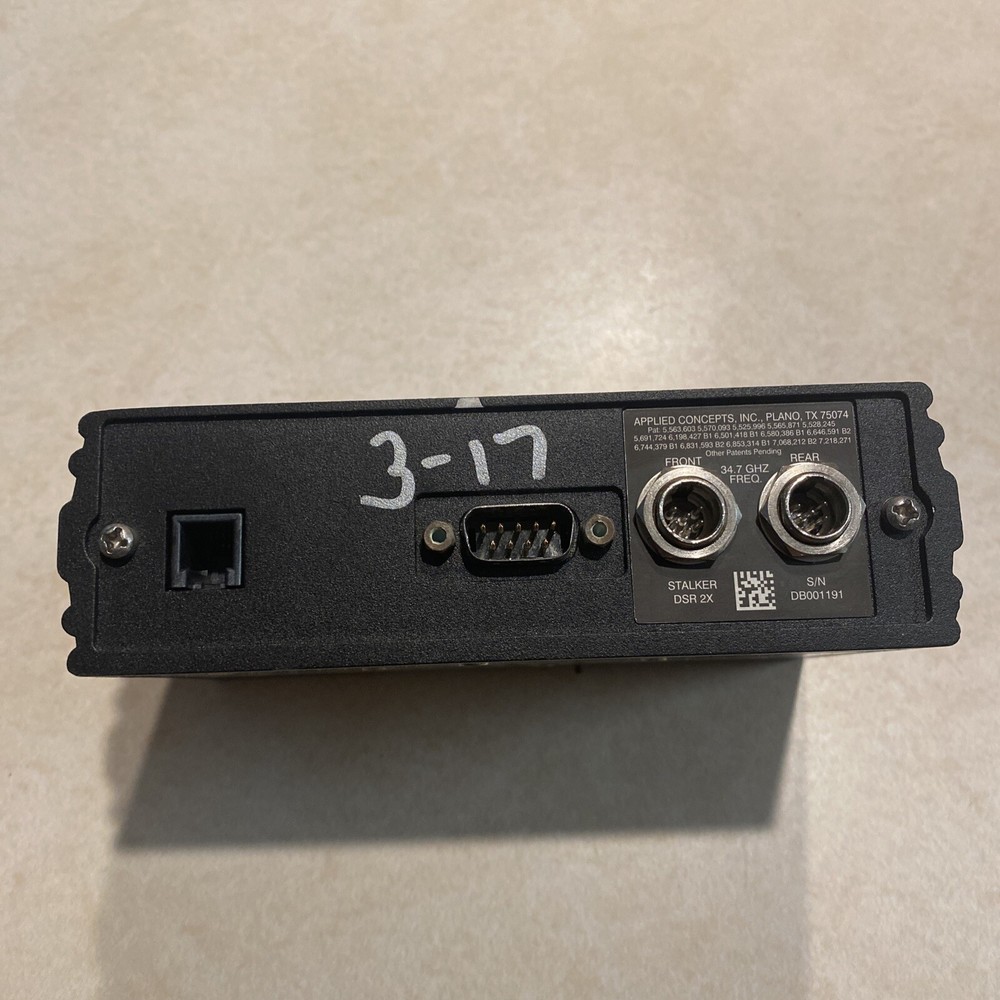 Applied Concepts Stalker DSR 2X Radar Unit Only GOOD WORKING!