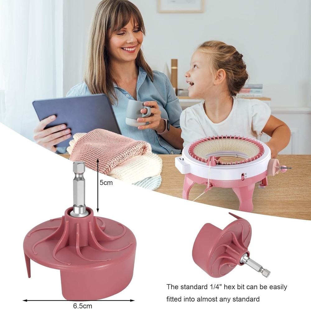 Electric Knitting Machine Adapter with Hex Bit - Effortless Knitting Essential