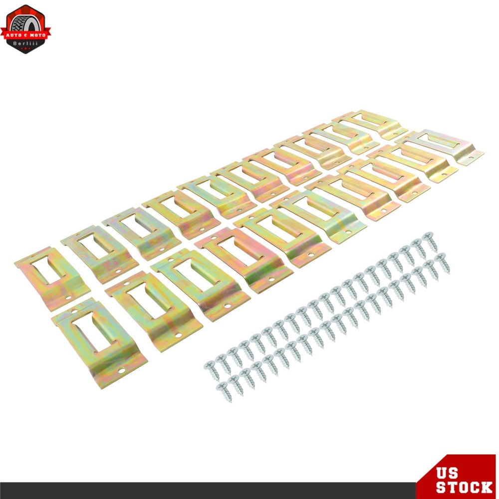 20 Pack E Track Tie Down Rail Single Slots For Trailers Trucks Galvanized Secure