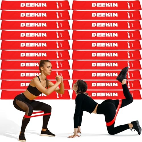 20 Pcs Resistance Bands Resistance Loop Exercise Bands Exercise 35-40 lbs Red