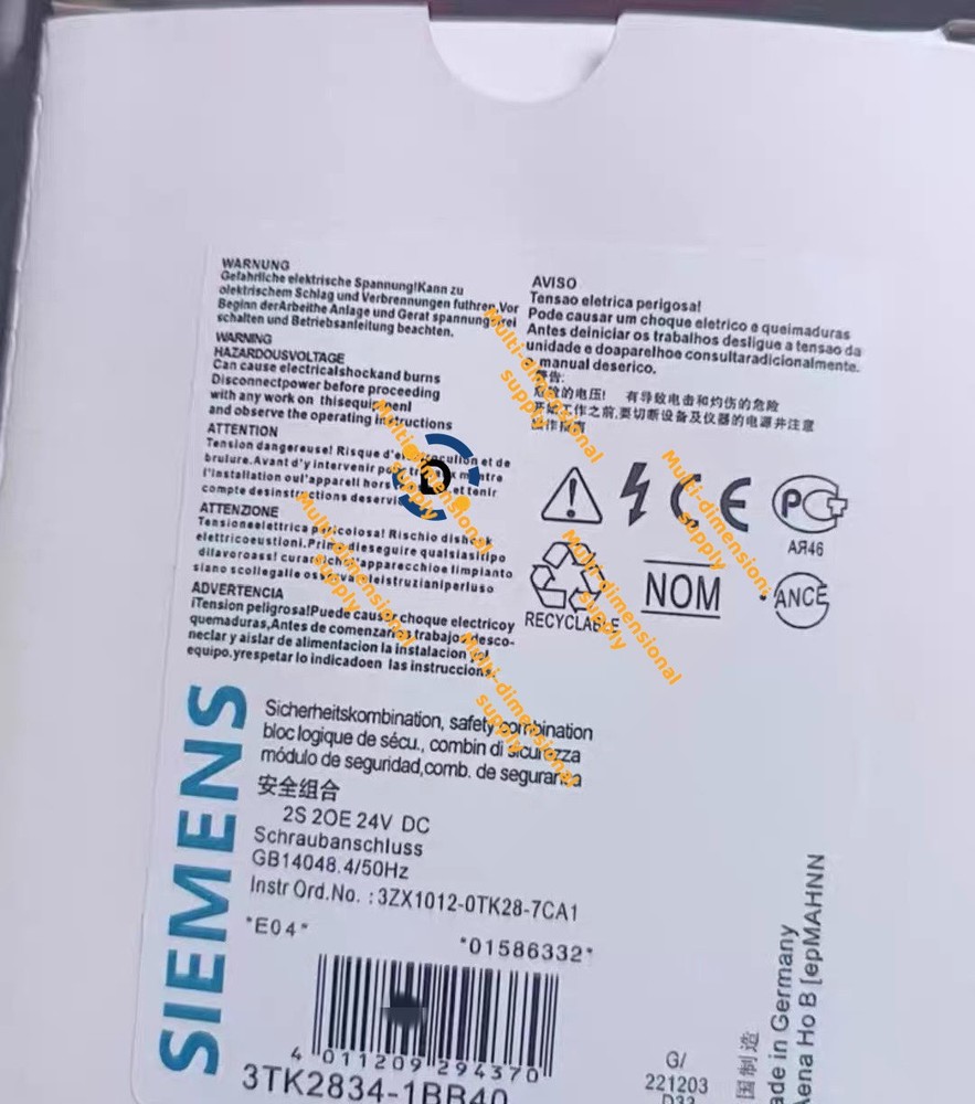 New 3TK2834-1BB40 relay