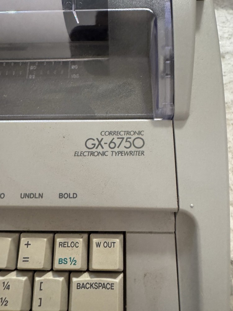 Brother Correctronic GX-6750 Electronic Typewriter With Tested Working