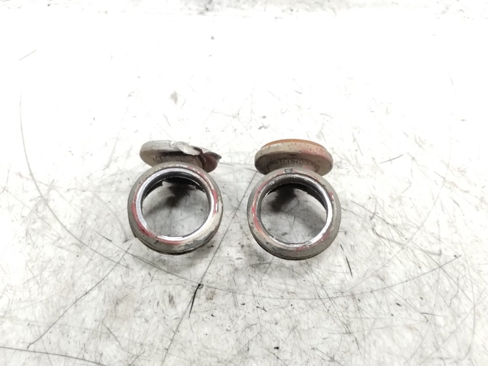 1972 72 Yamaha R5 Left & Right Fork Reflector Mounts Pair