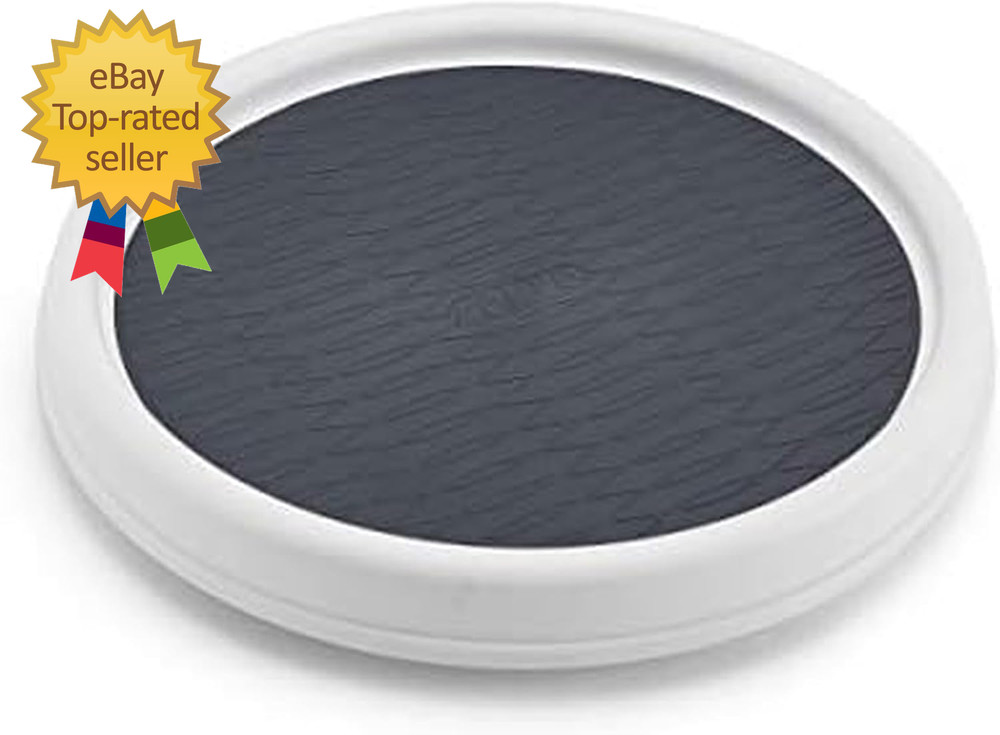 Non-Skid Pantry Cabinet, 9-Inch, White/Gray