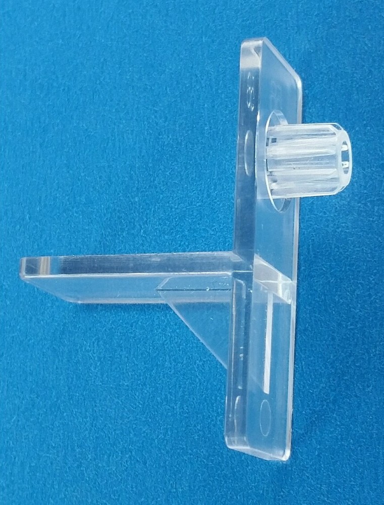 72 New Clear 1/4" Plastic Shelf Support clip
