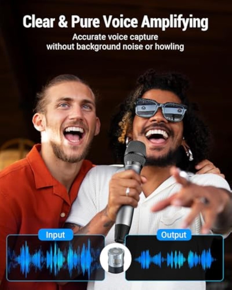 Gray Color Professional Wireless Microphone for Karaoke Singing