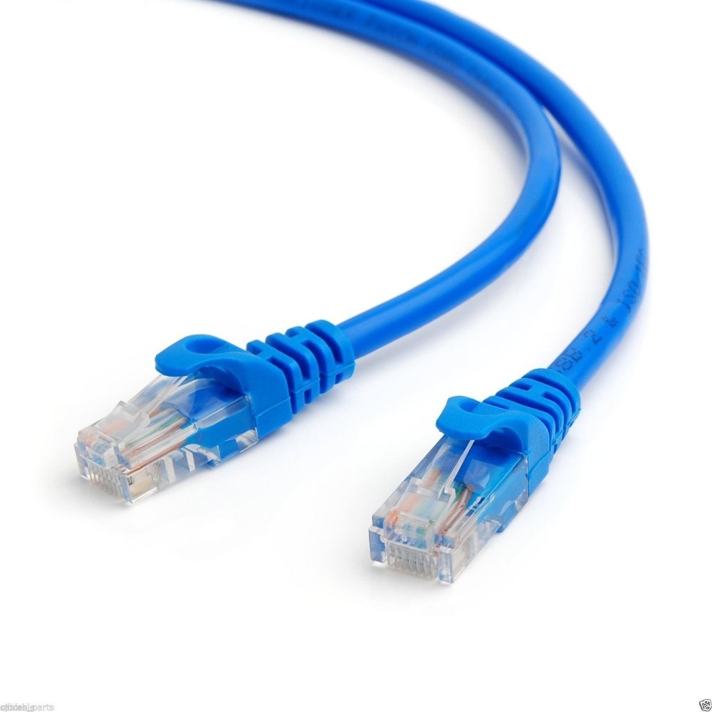 30FT 30 FT RJ45 CAT5 CAT 5 HIGH SPEED ETHERNET LAN NETWORK BLUE PATCH CABLE