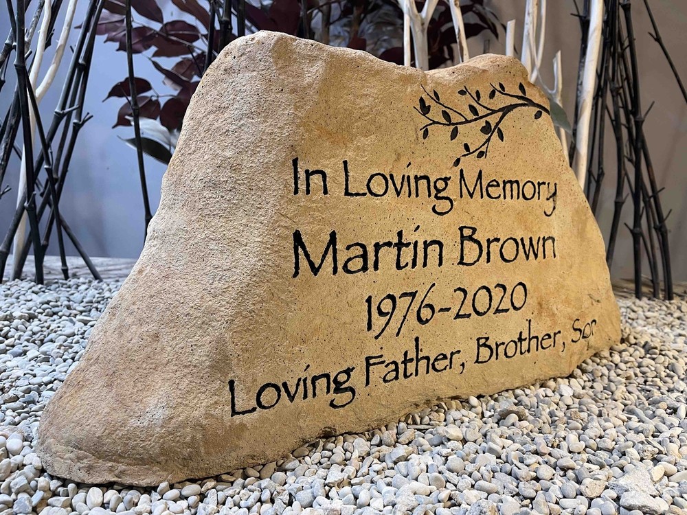 Large Custom Engraved Memorial Stone