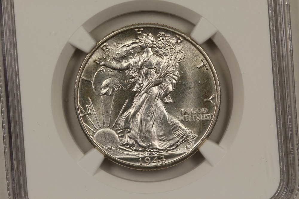 1943-D Walking Liberty Half Dollar NGC MS64