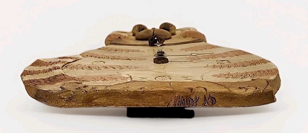 Max Hindt Pottery Cat Wall Clock