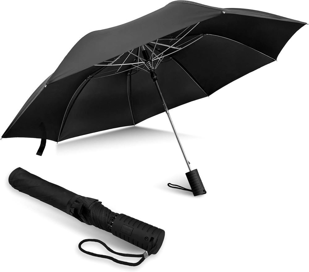 Weather Station Automatic Rain Umbrella, Windproof, Lightweight, and...