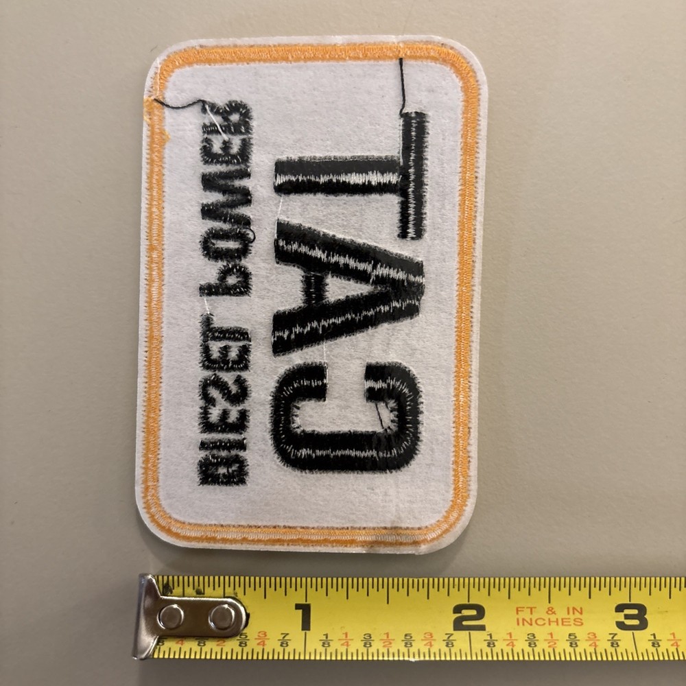 Cat Diesel Power - Yellow Iron on patch