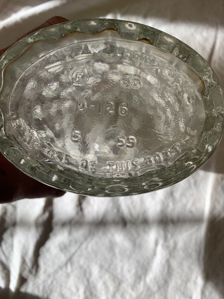Midcentury Clear Glass Decanter