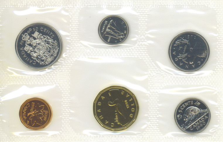 Canada 1990 Proof Like PL Coin Set Envelope COA