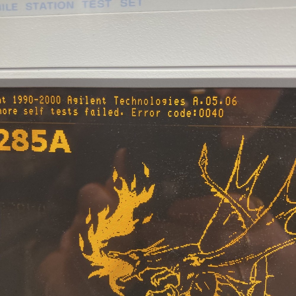 Agilent E8285A CDMA Mobile Station Test Set Not Working Error 0040