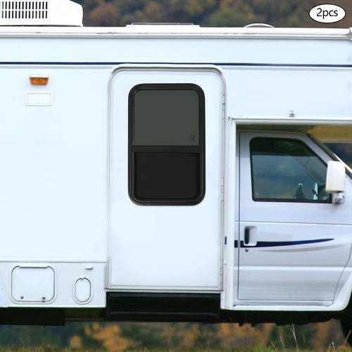 2Pcs RV Window Slide Window Rectangular Vertical Clip-on Mounting Venting Window