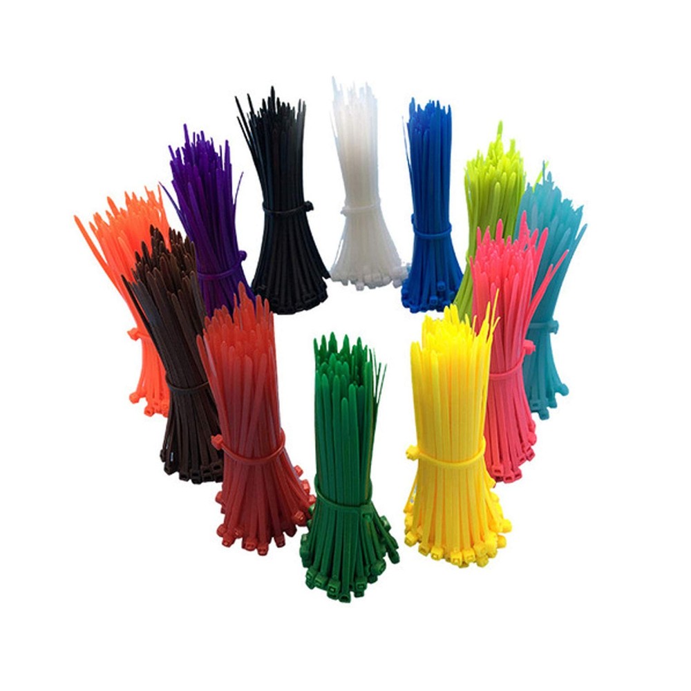 1200 Pieces Zip Ties Multi-Purpose Assorted Colored Self-Locking Nylon Cable ...