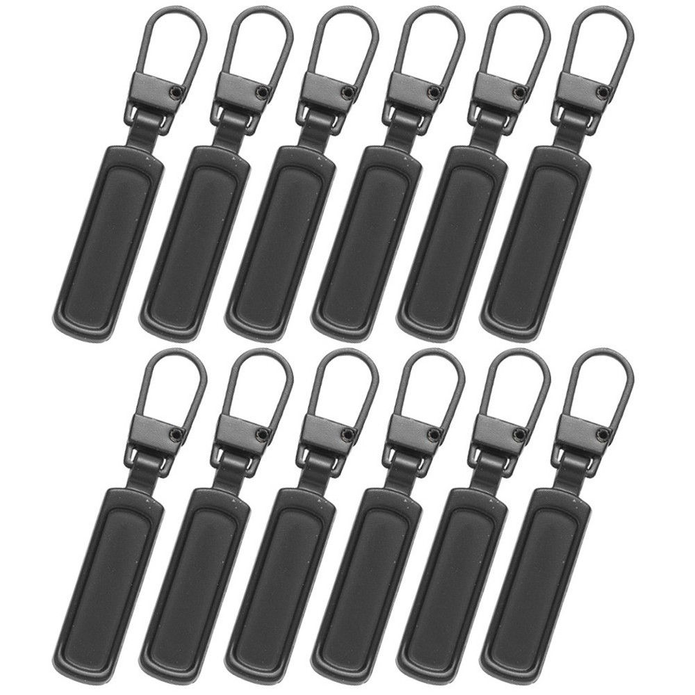 12 Pcs Replaceable Zipper Pulls Replacement Pullers Backpack Jacket