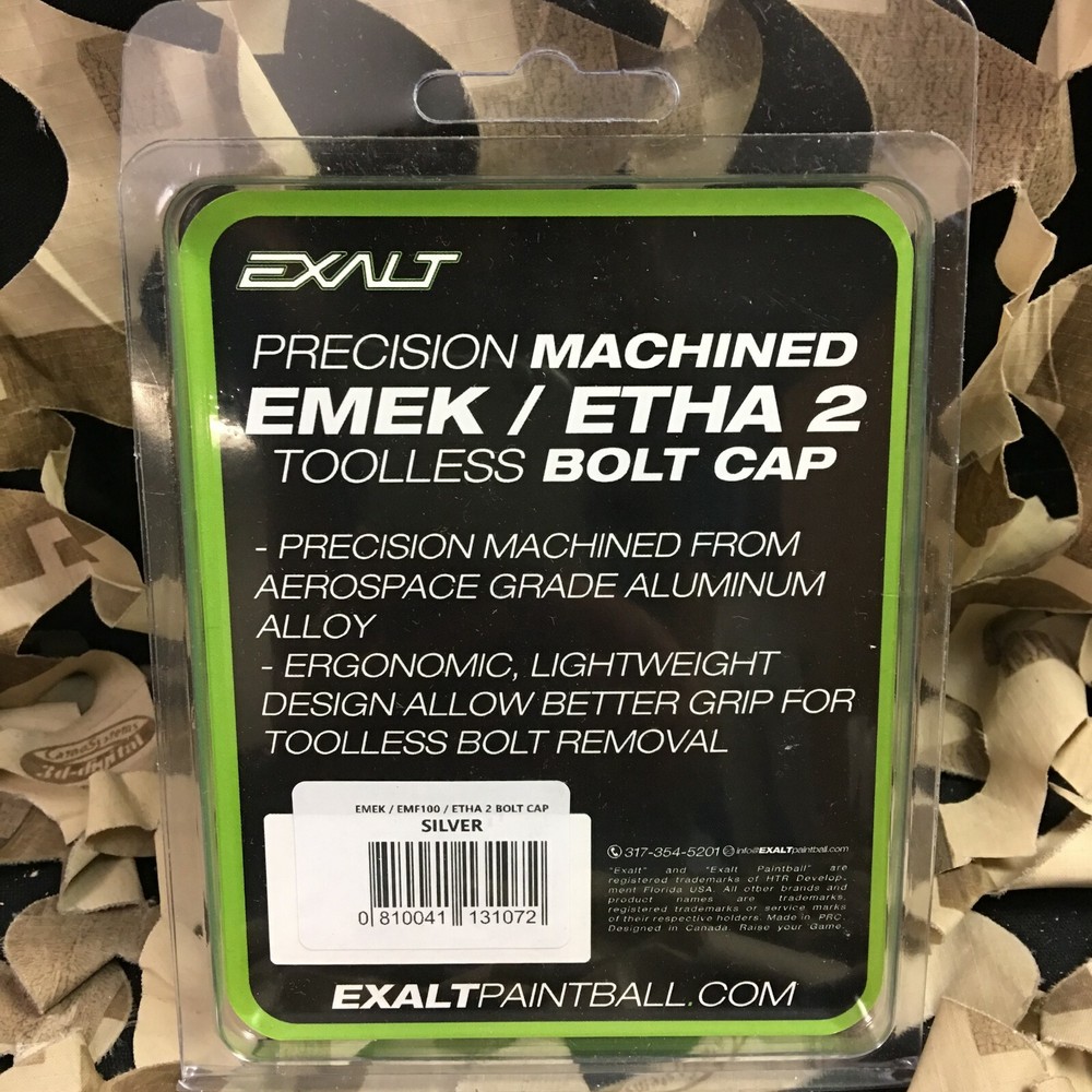 New Exalt Bolt Cap For Planet Eclipse EMEK, EMF100 & ETHA 2 - Silver