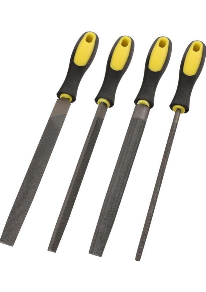 17-Piece Metal File Set Triangular Flat Round Half-Round New