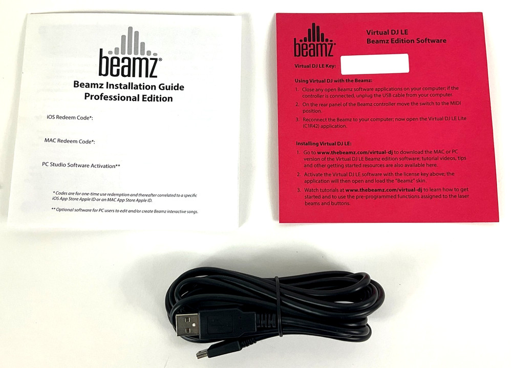 Beamz Interactive Music Controller MIDI Laser Technology AIO w/ Software C1R42