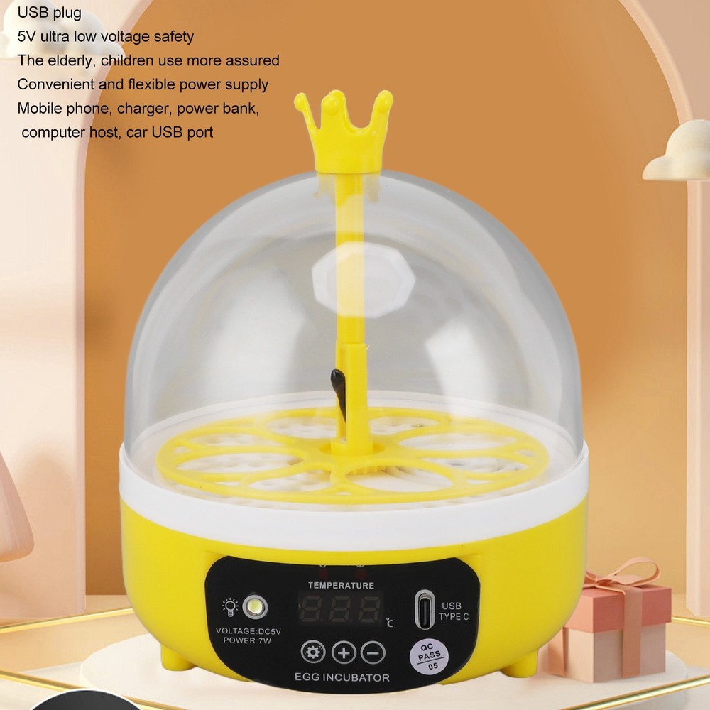 Automatic Temperature Control Mini Egg Incubator For Home Chicken Hatching