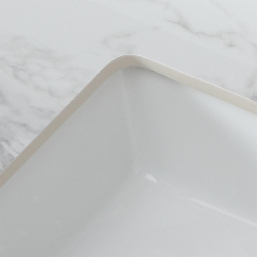 43"x22" Sintered Stone Bathroom Vanity Countertop with Rectangular Ceramic