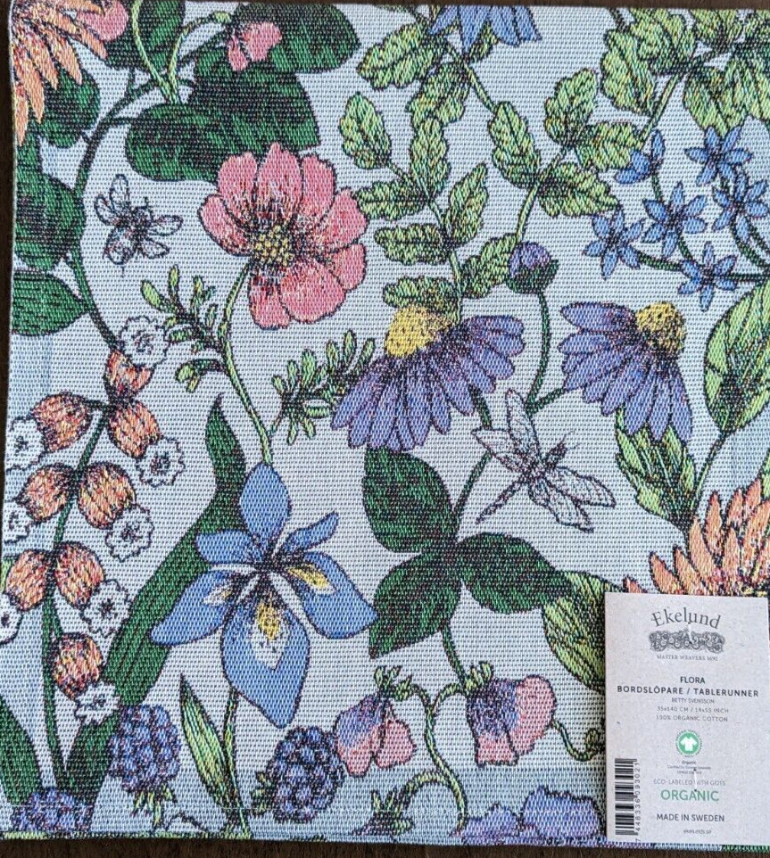 100% Cotton Flora Runner 14" x 55" by Ekelund