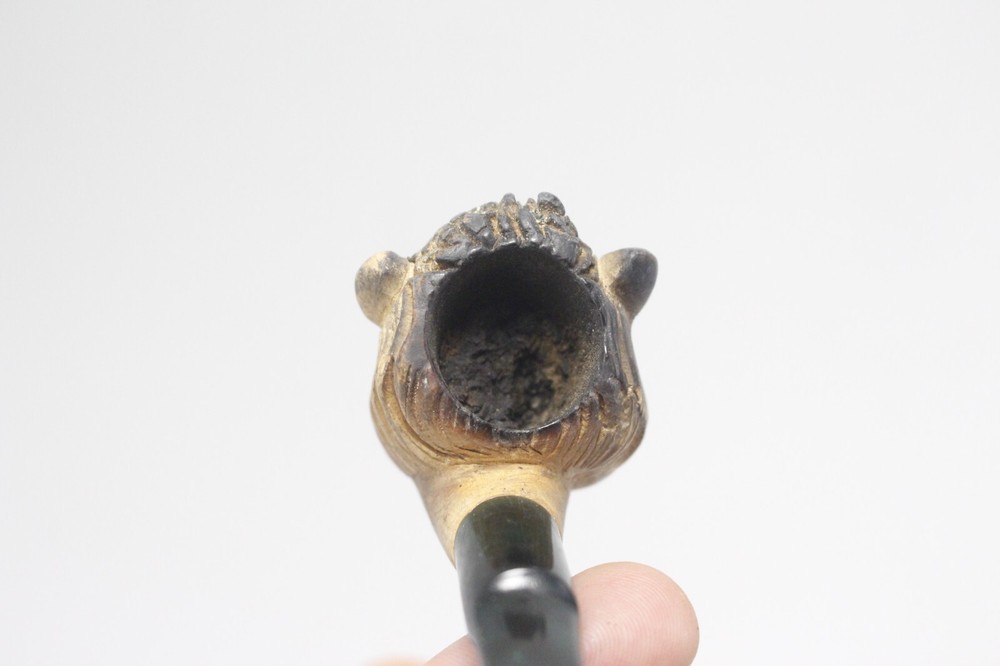 SMS Meerschaum Pipe with Case Bison Bull