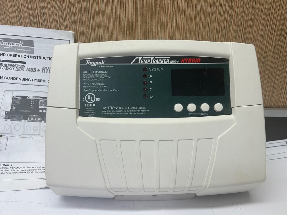 Raypak Temp Tracker 011922 TempTRACKER MOD+ HYBRID w/BACNET