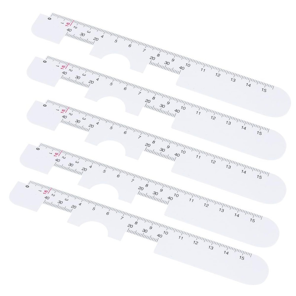 10pcs PD Ruler Eye Tool Plastic Practical for Hospital Clinic White