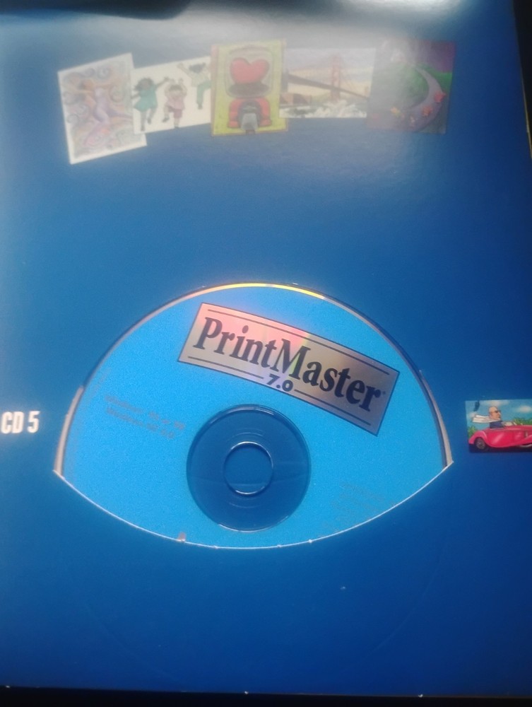 PrintMaster Premier 7.0 Desktop Publishing Software CD for Windows 95 98 NT 4.0