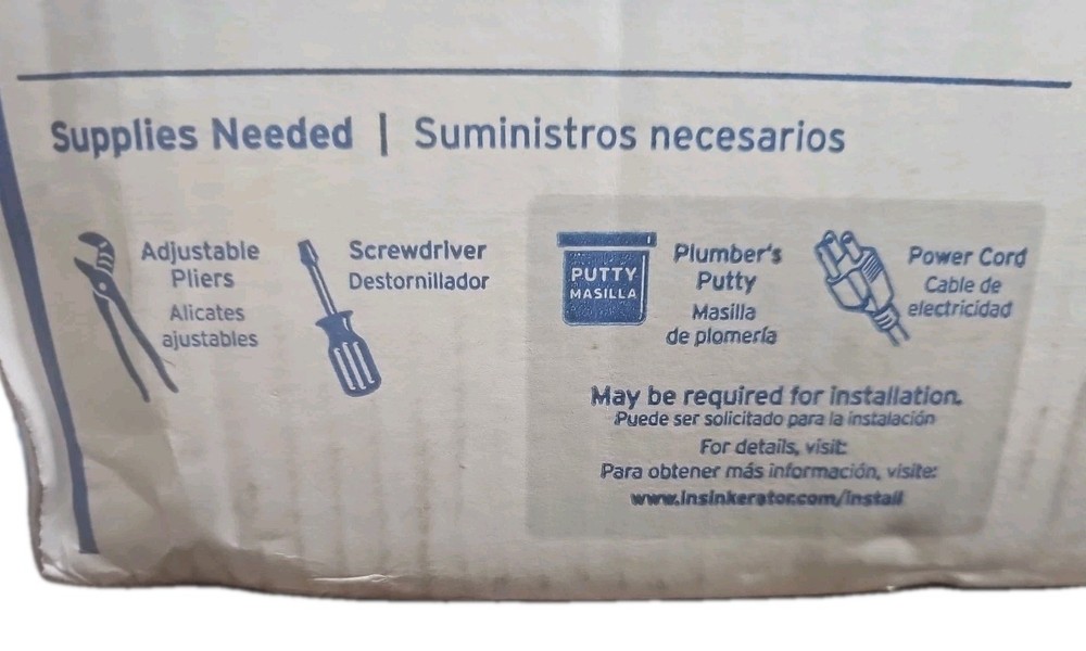 InSinkErator Evolution Compact 3/4 HP Garbage Disposal Quiet Series DAMAGE Box