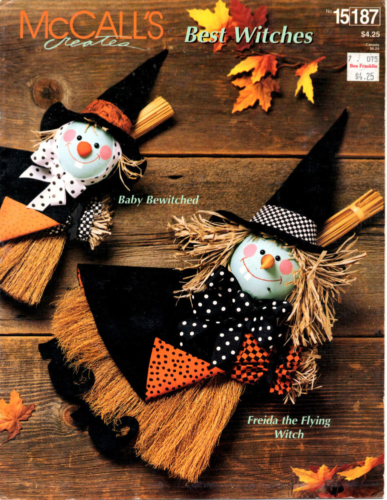 McCall's Creates BEST WITCHES Craft Pattern Leaflet