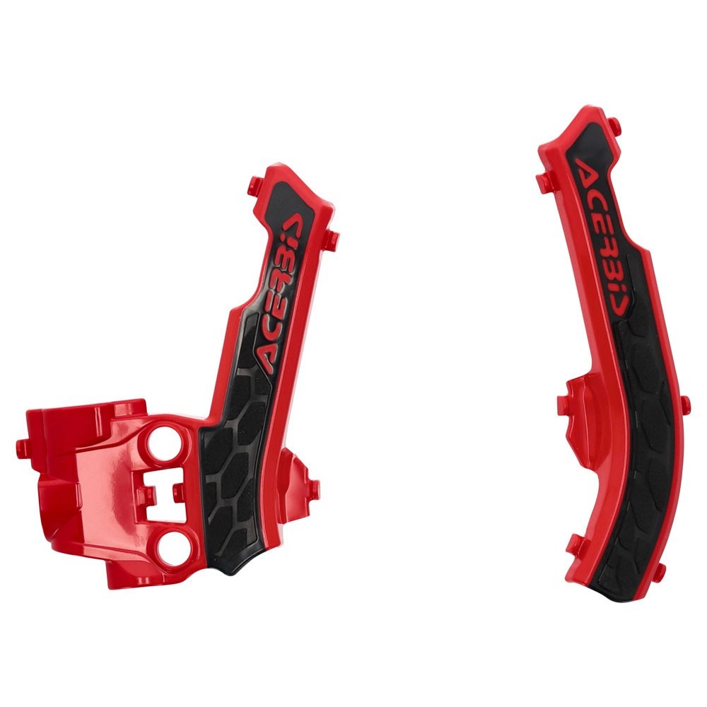 Acerbis X-Grip Frame Guards - Red/Black - Guards