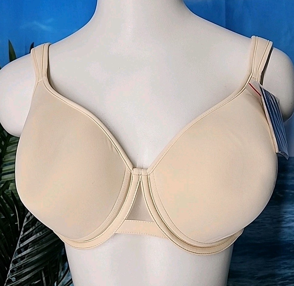 UNDEROUTFIT Ultimate Coverage Bra Underwire Adjustable Straps 38B Sand