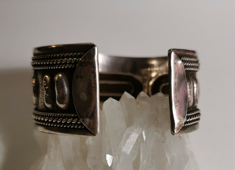 Bangle Silver 925 Width 3.2cm Handmade
