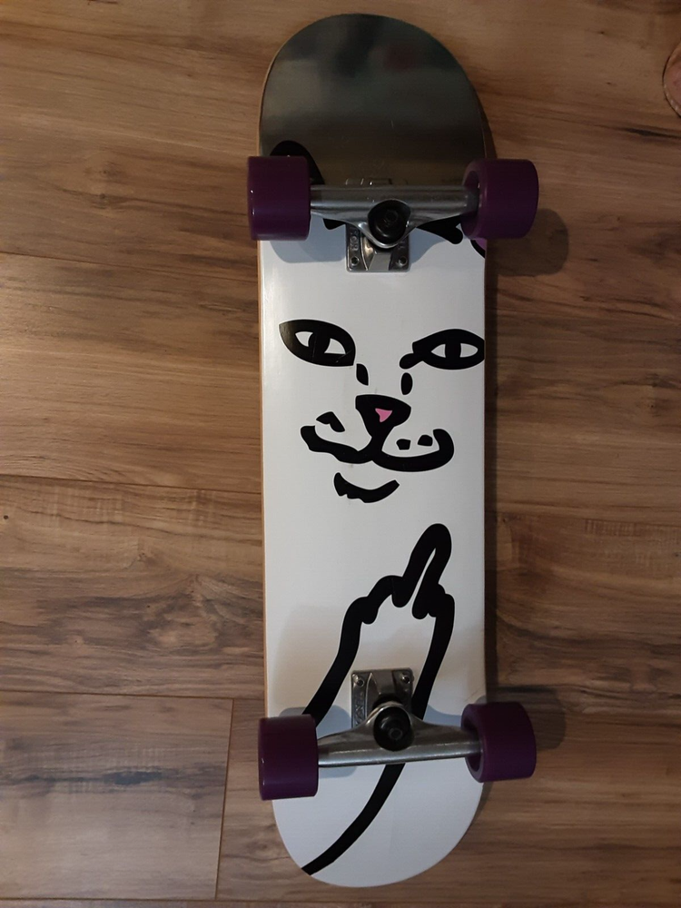 RIPNDIP " Nermal" Complete Skateboard with Tensor Trucks and Bones Reds bearings