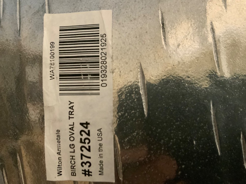WITTON ARMETALE LG OVAL TRAY