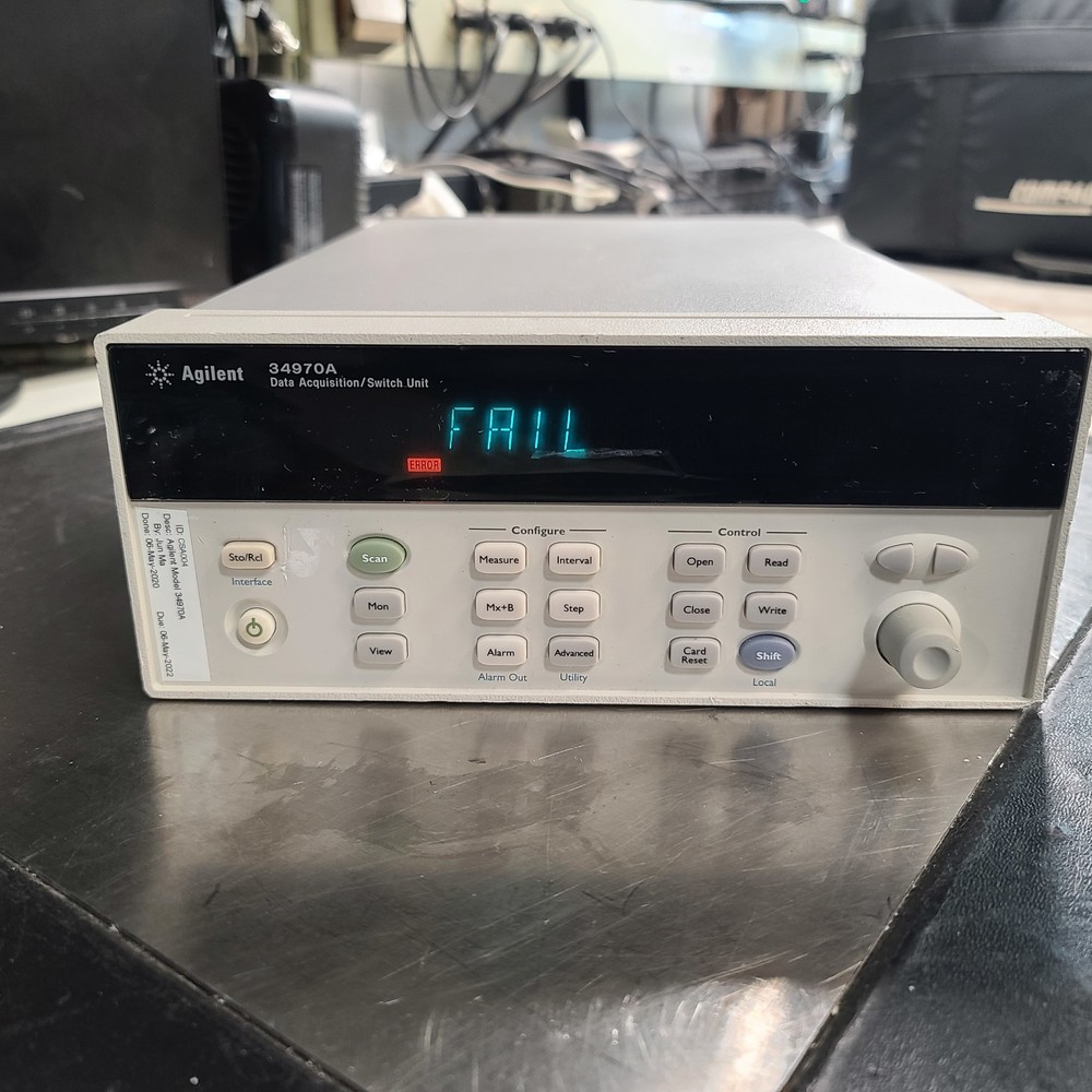 Agilent 34970A Data Acquisition Switch Unit Mainframe Only, No Modules